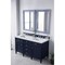James Martin Vanities Brittany 60in Double Vanity, Victory Blue w/ 3 CM Carrara Marble Top 650-V60D-VBL-3CAR - alternate 3